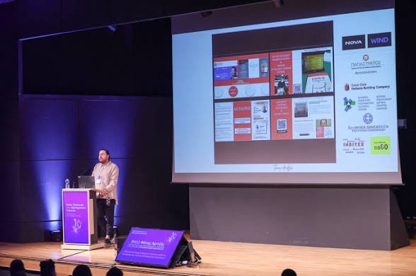 Public speaking at a conference
